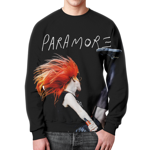Заказать свитшот в Москве. Свитшот мужской с полной запечаткой Paramore от geekbox - готовые дизайны и нанесение принтов.
