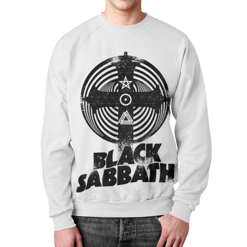 Заказать свитшот в Москве. Свитшот мужской с полной запечаткой Black Sabbath от geekbox - готовые дизайны и нанесение принтов.