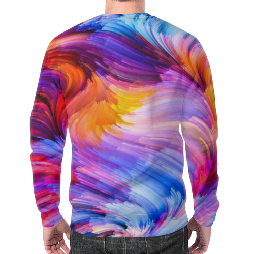 Заказать свитшот в Москве. Свитшот мужской с полной запечаткой Like  от DESIGNER   - готовые дизайны и нанесение принтов.