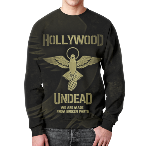 Заказать свитшот в Москве. Свитшот мужской с полной запечаткой Hollywood Undead от geekbox - готовые дизайны и нанесение принтов.