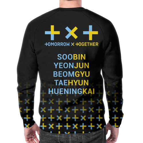 Заказать свитшот в Москве. Свитшот мужской с полной запечаткой TXT / Tomorrow X Together  от geekbox - готовые дизайны и нанесение принтов.