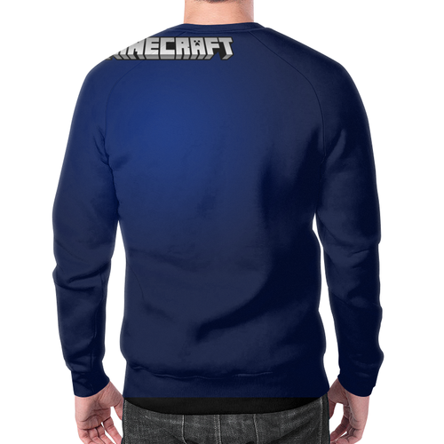 Заказать свитшот в Москве. Свитшот мужской с полной запечаткой Minecraft  от T-shirt print  - готовые дизайны и нанесение принтов.