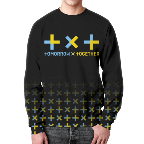 Заказать свитшот в Москве. Свитшот мужской с полной запечаткой TXT / Tomorrow X Together  от geekbox - готовые дизайны и нанесение принтов.