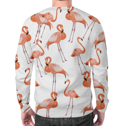 Заказать свитшот в Москве. Свитшот мужской с полной запечаткой Фламинго от сергей дудников - готовые дизайны и нанесение принтов.