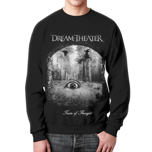 Заказать свитшот в Москве. Свитшот мужской с полной запечаткой Dream Theater от geekbox - готовые дизайны и нанесение принтов.