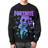 Заказать свитшот в Москве. Свитшот мужской с полной запечаткой Fortnite, Marshmello от geekbox - готовые дизайны и нанесение принтов.