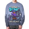 Заказать свитшот в Москве. Свитшот мужской с полной запечаткой BRAWL STARS RICOCHET от geekbox - готовые дизайны и нанесение принтов.