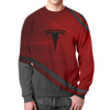 Заказать свитшот в Москве. Свитшот мужской с полной запечаткой Tesla от THE_NISE  - готовые дизайны и нанесение принтов.