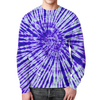 Заказать свитшот в Москве. Свитшот мужской с полной запечаткой Tie-dye синий белый от chebotaevbaks@gmail.com - готовые дизайны и нанесение принтов.