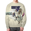 Заказать свитшот в Москве. Свитшот мужской с полной запечаткой Cristiano Ronaldo  от T-shirt print  - готовые дизайны и нанесение принтов.