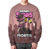 Заказать свитшот в Москве. Свитшот мужской с полной запечаткой BRAWL STARS MORTIS от geekbox - готовые дизайны и нанесение принтов.