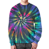 Заказать свитшот в Москве. Свитшот мужской с полной запечаткой Tie-dye кислотное облучение от chebotaevbaks@gmail.com - готовые дизайны и нанесение принтов.