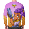 Заказать свитшот в Москве. Свитшот мужской с полной запечаткой BRAWL STARS SHELLY от geekbox - готовые дизайны и нанесение принтов.