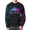 Заказать свитшот в Москве. Свитшот мужской с полной запечаткой FORTNITE от geekbox - готовые дизайны и нанесение принтов.