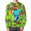 Заказать свитшот в Москве. Свитшот мужской с полной запечаткой Minecraft от balden - готовые дизайны и нанесение принтов.