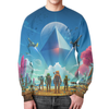 Заказать свитшот в Москве. Свитшот мужской с полной запечаткой No Man’s Sky  от Сакурана  - готовые дизайны и нанесение принтов.