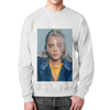 Заказать свитшот в Москве. Свитшот мужской с полной запечаткой Billie Eilish от Мария Борисенкова - готовые дизайны и нанесение принтов.