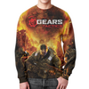 Заказать свитшот в Москве. Свитшот мужской с полной запечаткой GEARS OF WAR от robus - готовые дизайны и нанесение принтов.
