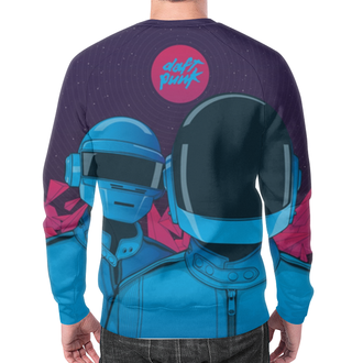 Заказать свитшот в Москве. Свитшот мужской с полной запечаткой Daft Punk от trugift - готовые дизайны и нанесение принтов.