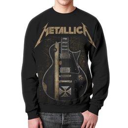 Заказать свитшот в Москве. Свитшот мужской с полной запечаткой Metallica от geekbox - готовые дизайны и нанесение принтов.