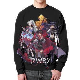 Заказать свитшот в Москве. Свитшот мужской с полной запечаткой RWBY  от geekbox - готовые дизайны и нанесение принтов.