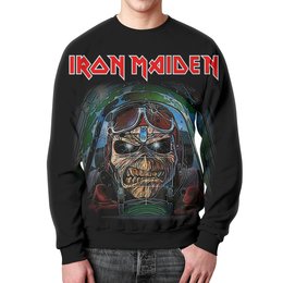 Заказать свитшот в Москве. Свитшот мужской с полной запечаткой Iron Maiden Band от Leichenwagen - готовые дизайны и нанесение принтов.