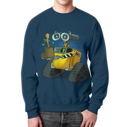 Заказать свитшот в Москве. Свитшот мужской с полной запечаткой Wall-E    от T-shirt print  - готовые дизайны и нанесение принтов.