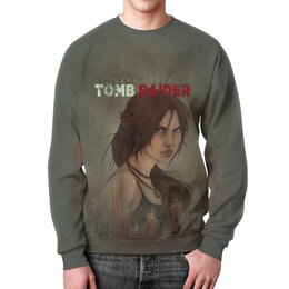 Заказать свитшот в Москве. Свитшот мужской с полной запечаткой Tomb Raider от THE_NISE  - готовые дизайны и нанесение принтов.