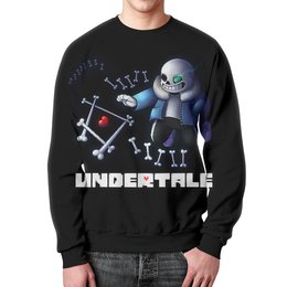 Заказать свитшот в Москве. Свитшот мужской с полной запечаткой Undertale от T-shirt print  - готовые дизайны и нанесение принтов.