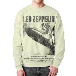 Заказать свитшот в Москве. Свитшот мужской с полной запечаткой Led Zeppelin от geekbox - готовые дизайны и нанесение принтов.