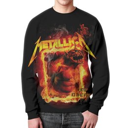 Заказать свитшот в Москве. Свитшот мужской с полной запечаткой Metallica от Leichenwagen - готовые дизайны и нанесение принтов.