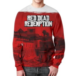 Заказать свитшот в Москве. Свитшот мужской с полной запечаткой Red Dead Redemption game от Leichenwagen - готовые дизайны и нанесение принтов.