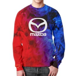 Заказать свитшот в Москве. Свитшот мужской с полной запечаткой Mazda от THE_NISE  - готовые дизайны и нанесение принтов.