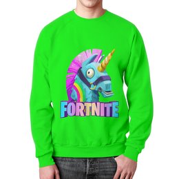 Заказать свитшот в Москве. Свитшот мужской с полной запечаткой Fortnite   от T-shirt print  - готовые дизайны и нанесение принтов.