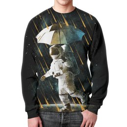 Заказать свитшот в Москве. Свитшот мужской с полной запечаткой Метеоритный дождь от Space Art - готовые дизайны и нанесение принтов.