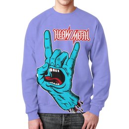 Заказать свитшот в Москве. Свитшот мужской с полной запечаткой Heavy Metal Art от Leichenwagen - готовые дизайны и нанесение принтов.