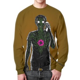 Заказать свитшот в Москве. Свитшот мужской с полной запечаткой Art Horror от Leichenwagen - готовые дизайны и нанесение принтов.