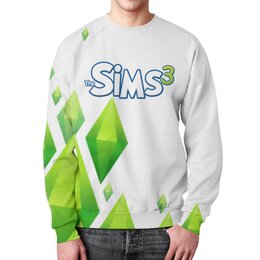 Заказать свитшот в Москве. Свитшот мужской с полной запечаткой The Sims 3 от THE_NISE  - готовые дизайны и нанесение принтов.