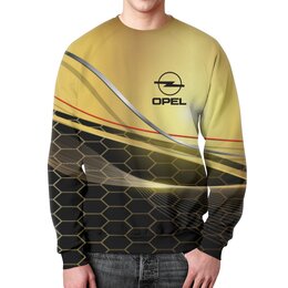 Заказать свитшот в Москве. Свитшот мужской с полной запечаткой Авто Opel от THE_NISE  - готовые дизайны и нанесение принтов.