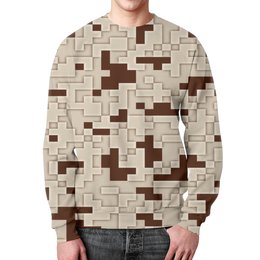 Заказать свитшот в Москве. Свитшот мужской с полной запечаткой Retro camouflage  от THE_NISE  - готовые дизайны и нанесение принтов.