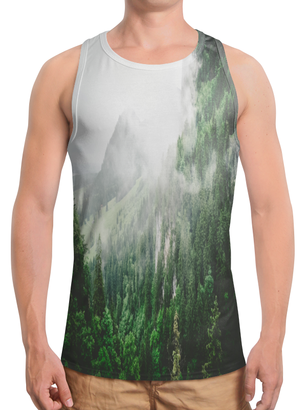 Printio Борцовка с полной запечаткой Туманные горы printio футболка с полной запечаткой мужская туманные горы