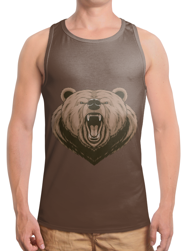Printio Борцовка с полной запечаткой Медведь printio борцовка с полной запечаткой русский медведь