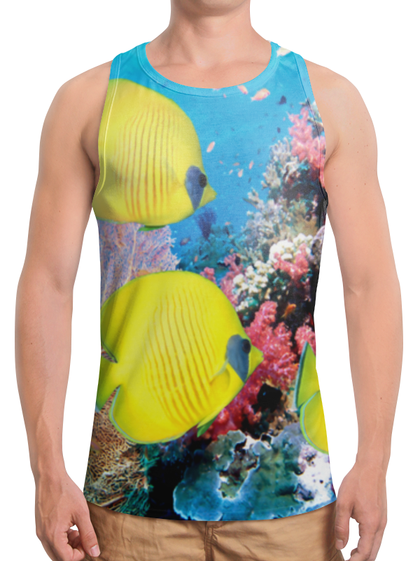 Printio Борцовка с полной запечаткой морской риф printio футболка с полной запечаткой мужская морской риф