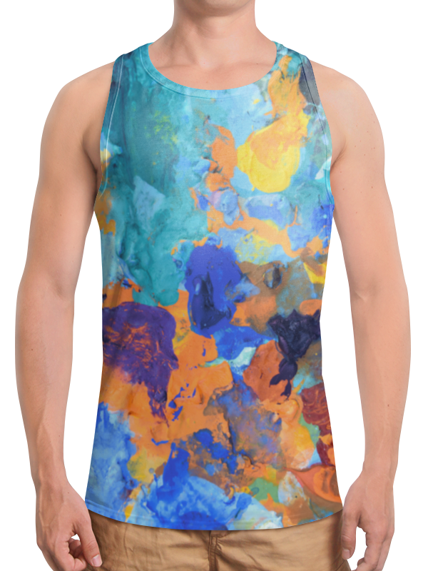 printio футболка с полной запечаткой мужская застывшие яркие краски Printio Борцовка с полной запечаткой застывшие яркие краски