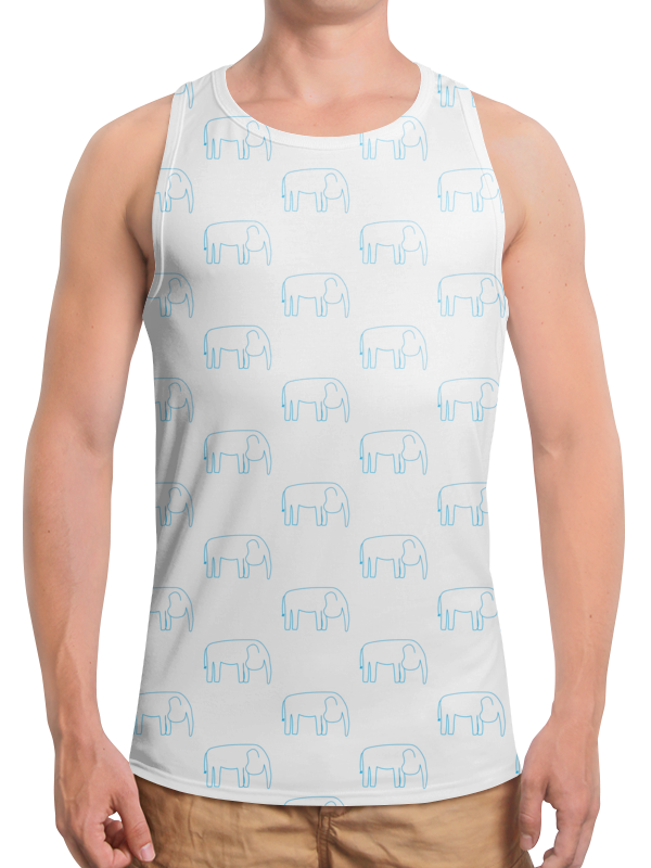 Printio Борцовка с полной запечаткой Синий слон printio футболка с полной запечаткой мужская синий слон