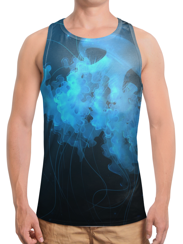 Printio Борцовка с полной запечаткой Jellyfish printio футболка с полной запечаткой женская jellyfish