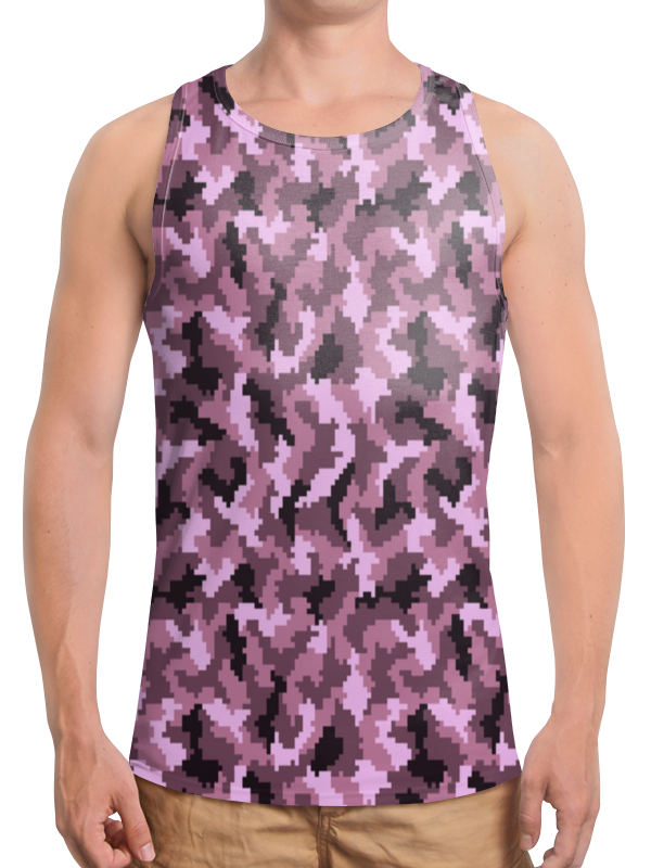 Printio Борцовка с полной запечаткой Pink camouflage printio свитшот мужской с полной запечаткой pink pink