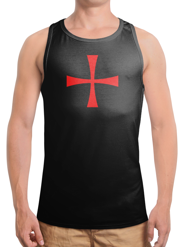 Printio Борцовка с полной запечаткой Крест красный printio перчатки с полной запечаткой масоны тамплиеры орден рыцарей красный крест