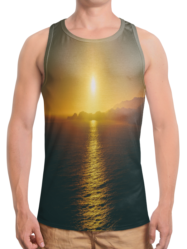 Printio Борцовка с полной запечаткой Закат над морем printio футболка с полной запечаткой женская закат над морем