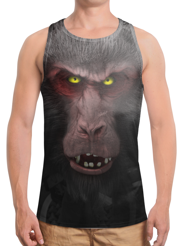 Printio Борцовка с полной запечаткой Царь обезьян printio футболка с полной запечаткой мужская царь обезьян